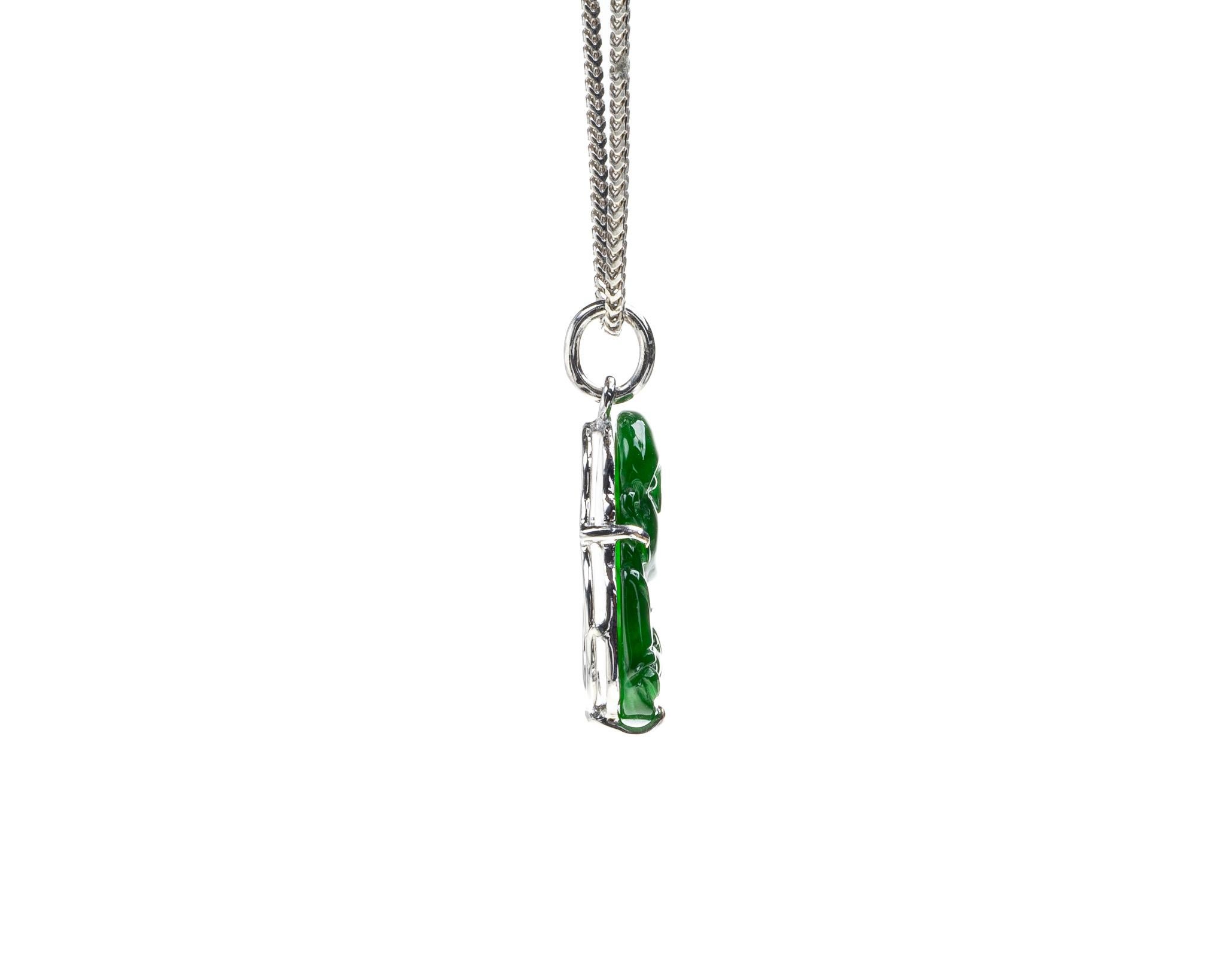 imperial jade buddha pendant