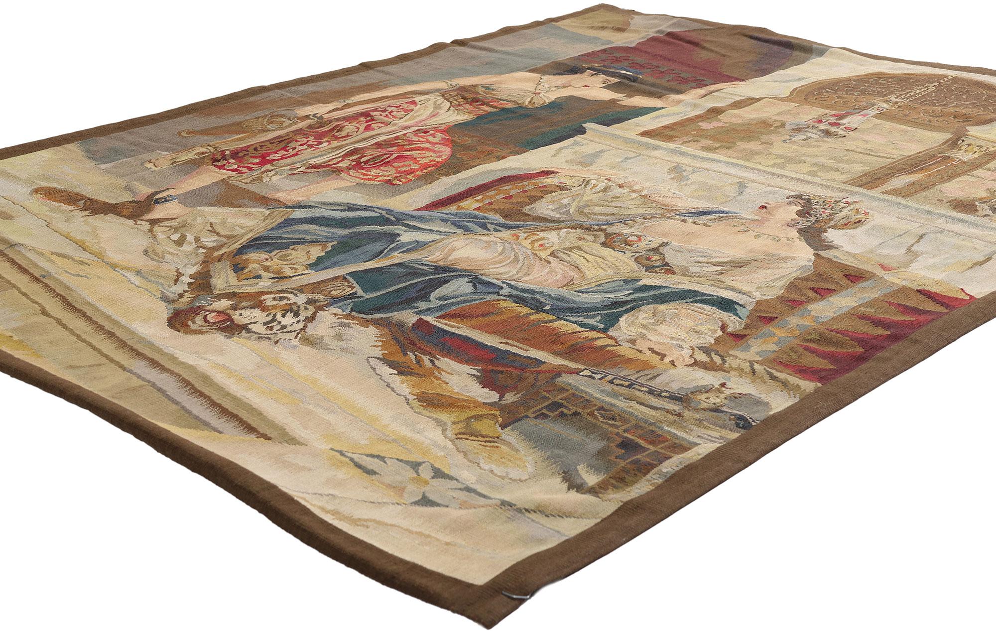 Imperial Harem-Wandteppich inspiriert von Odalisque von Pierre-Auguste Renoir (Ästhetizismus) im Angebot