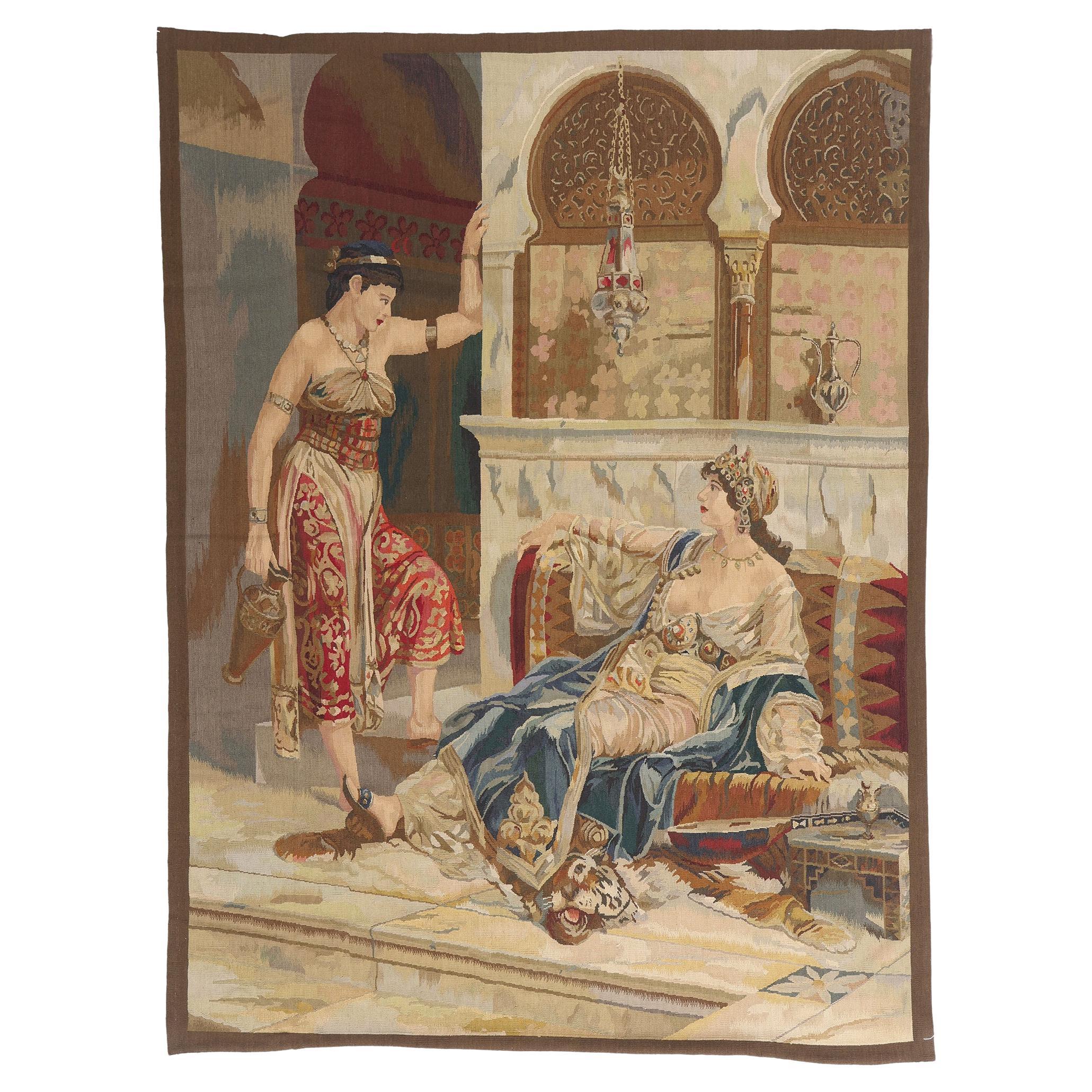 Imperial Harem-Wandteppich inspiriert von Odalisque von Pierre-Auguste Renoir im Angebot