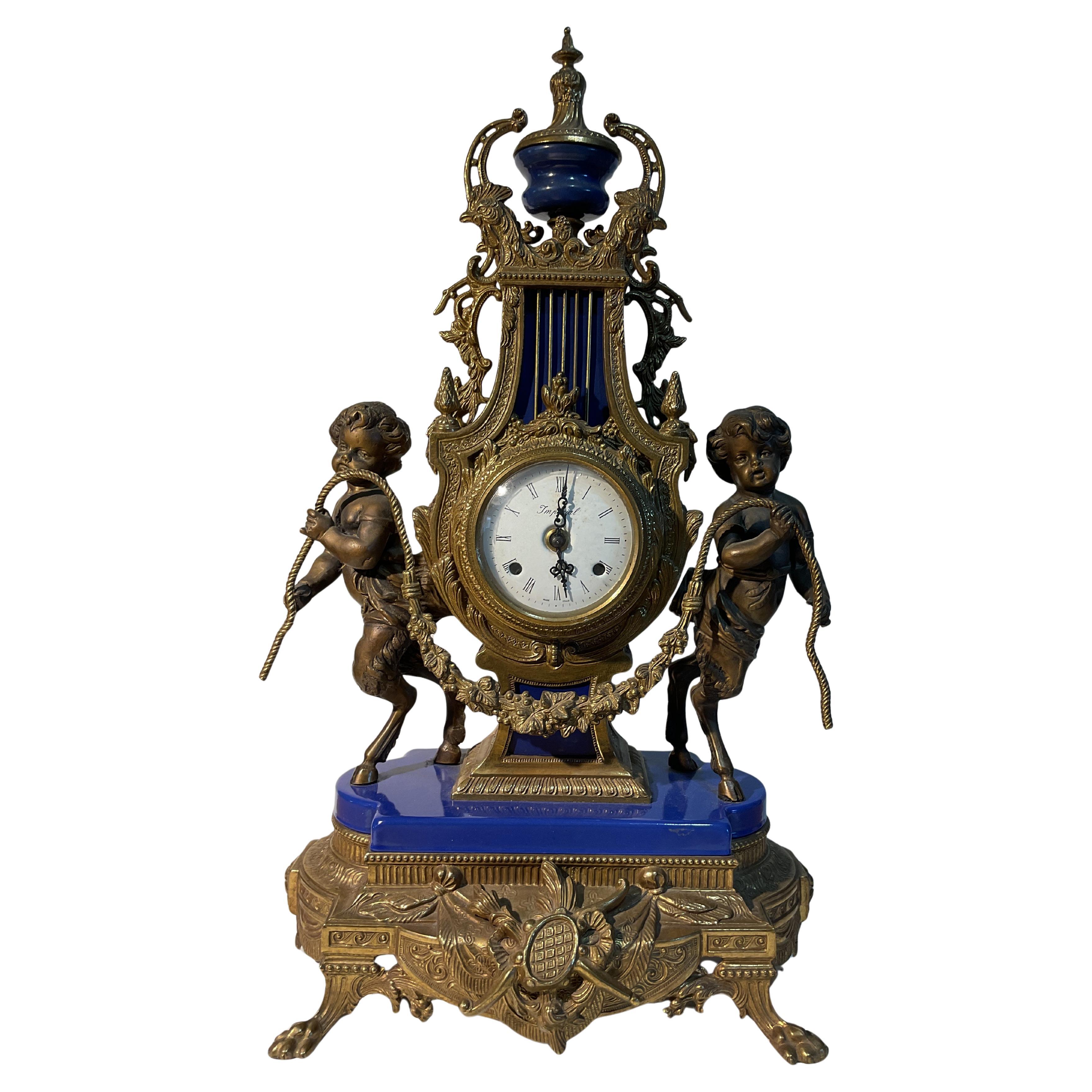 Imperial Italian Louis XV Style Mantel Clock