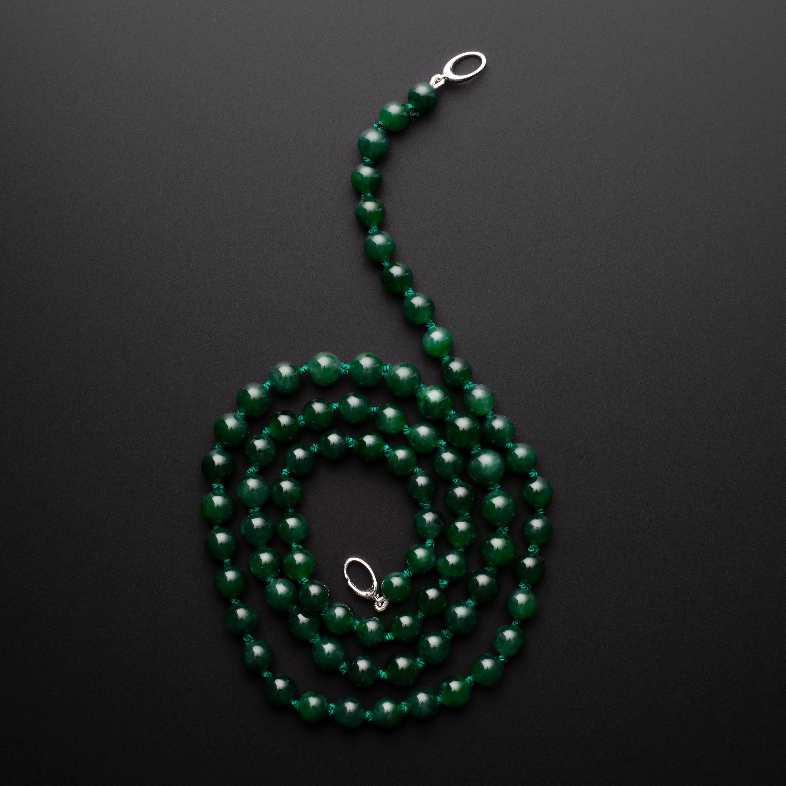 imperial jade bead necklace
