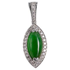 Vintage Imperial Jadeite Jade  Pendant GIA Certified Untreated