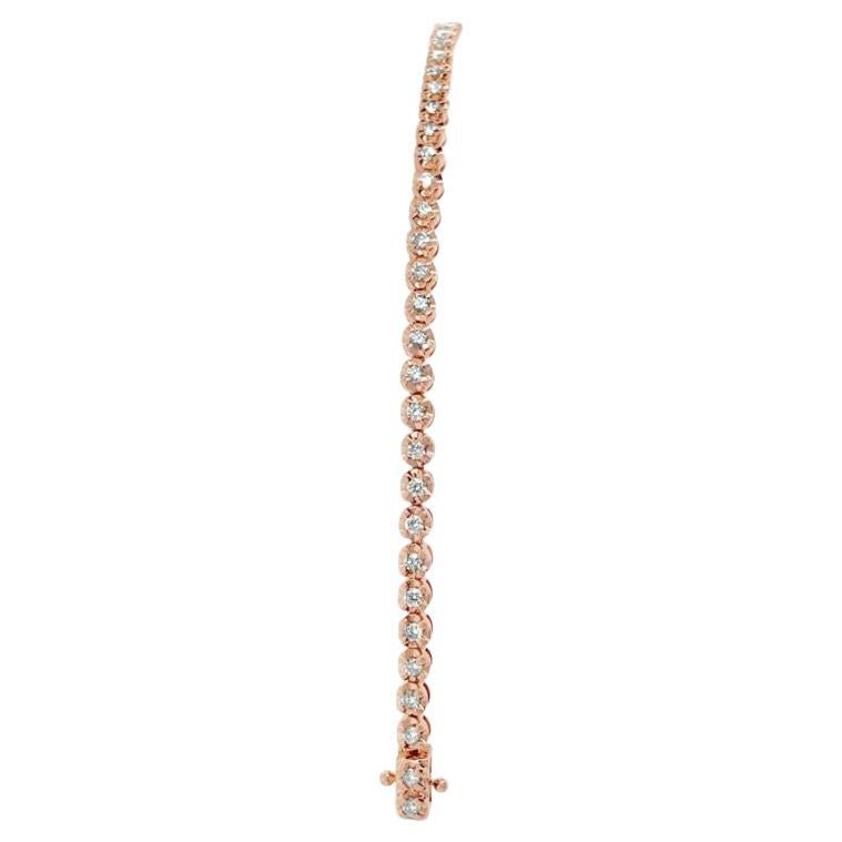18 Karat Roségold Diamant-Tennisarmband