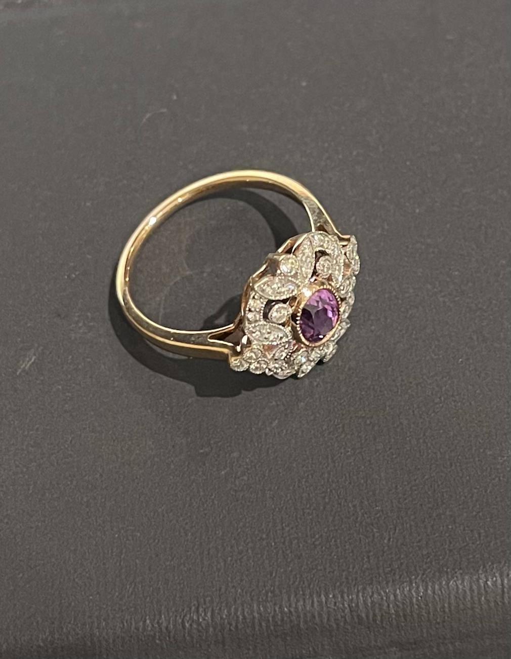 For Sale:  18ct Rose Gold 'No Heat' Pink Sapphire and Diamond Ring 9