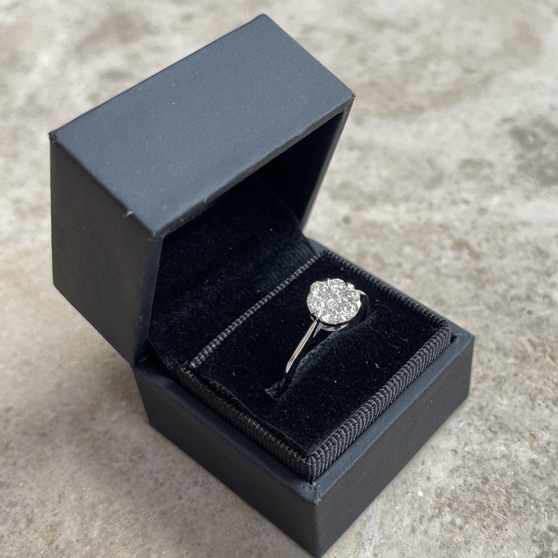 For Sale:  18ct White Gold Ring with 0.54ct Diamond 3