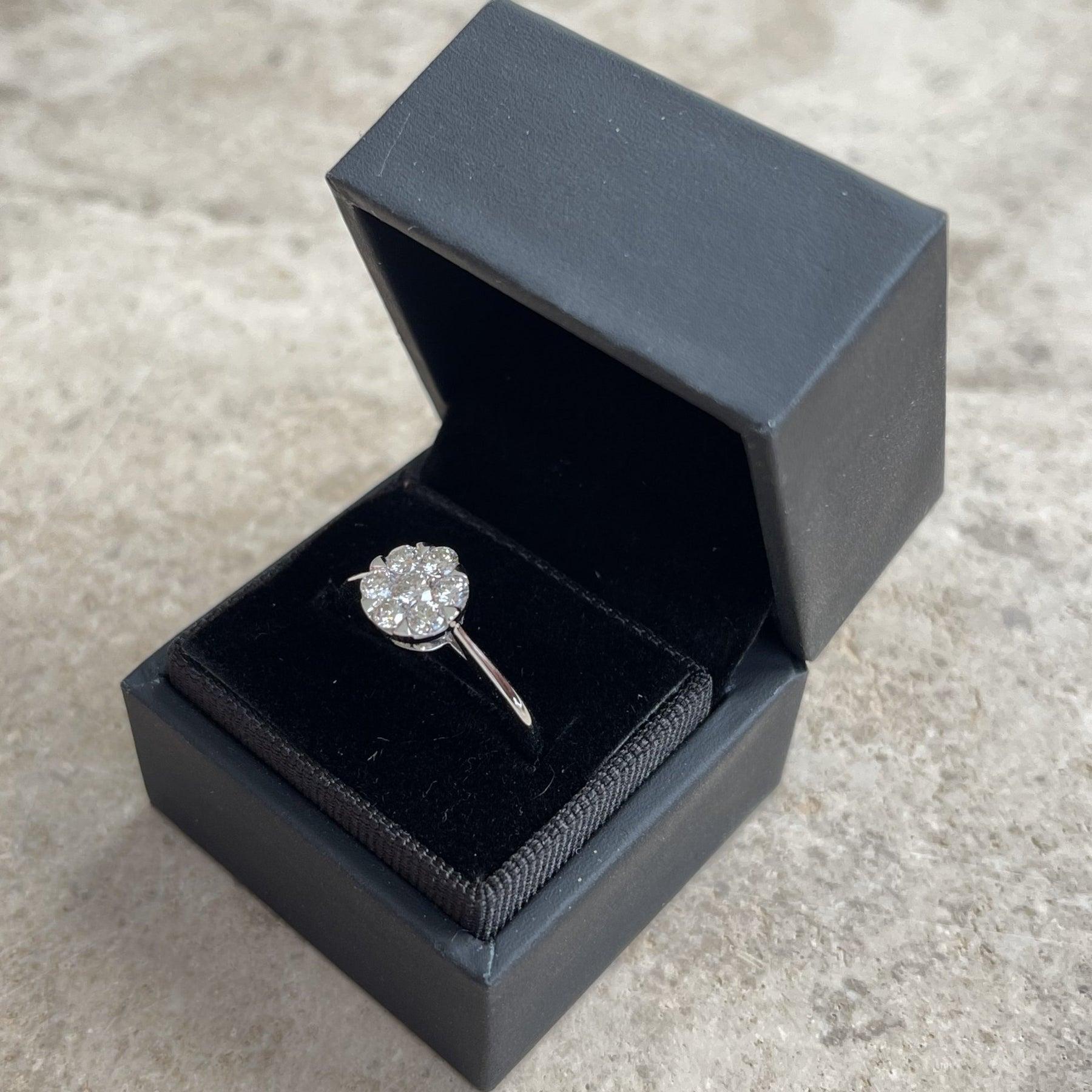 For Sale:  18ct White Gold Ring with 0.54ct Diamond 4