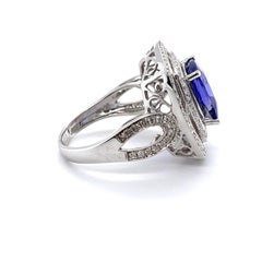 Imperial Jewels 18ct White Gold Tanzanite and Diamond Ring