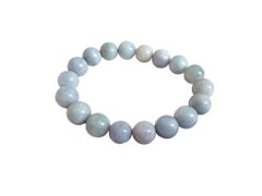 Imperial Lavender Burmese A-Jade Beaded Bracelet (11 mm Each x 18 beads) 06006