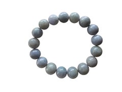 Imperial Lavender Burmese A-Jade Beaded Bracelet (12 mm Each x 17 beads) 06007