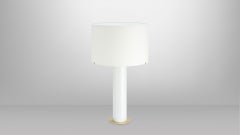 Imperial Linen Shade Table Lamp by CTO Lighting