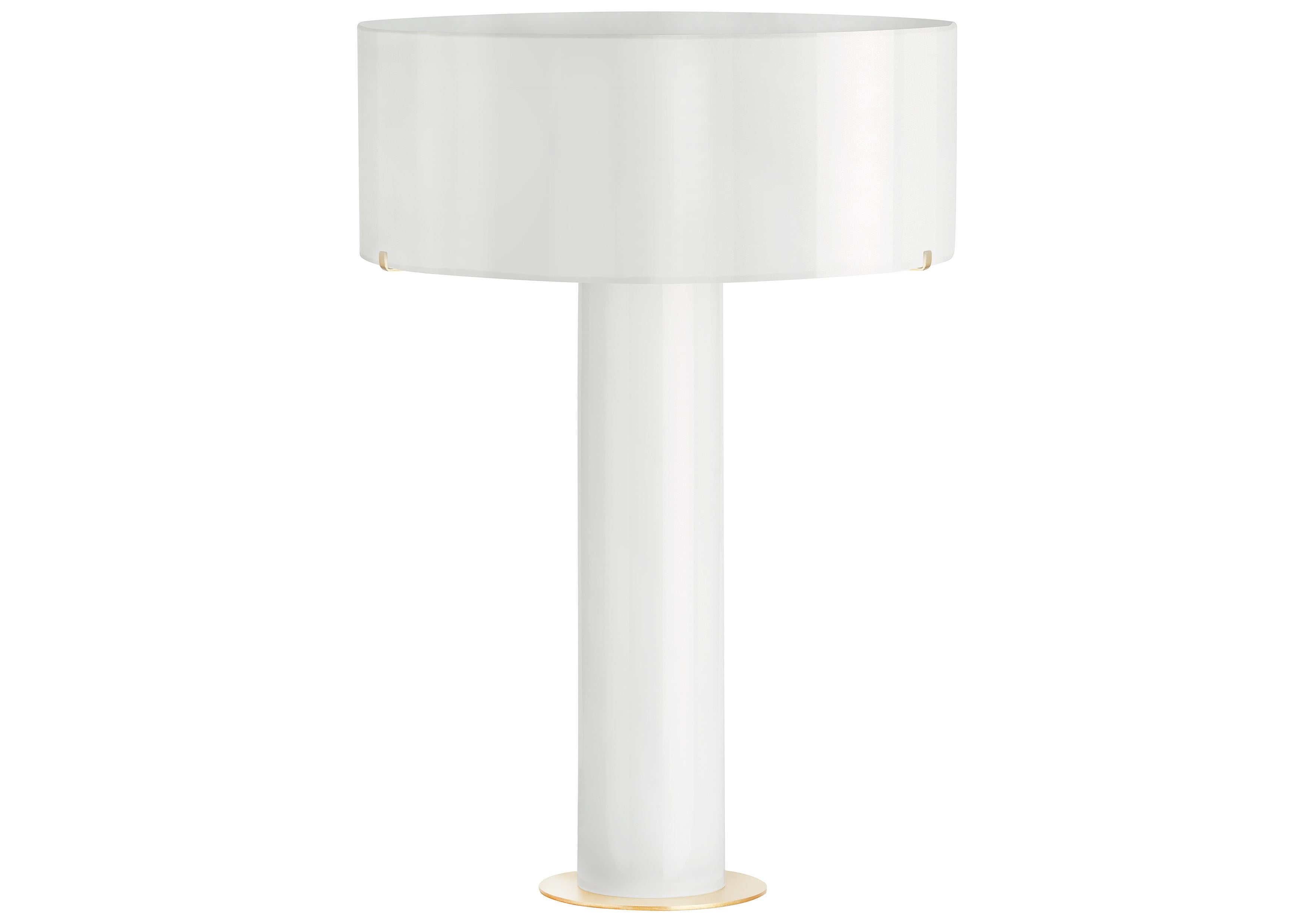Modern Imperial Linen Shade Table Lamp by CTO Lighting For Sale