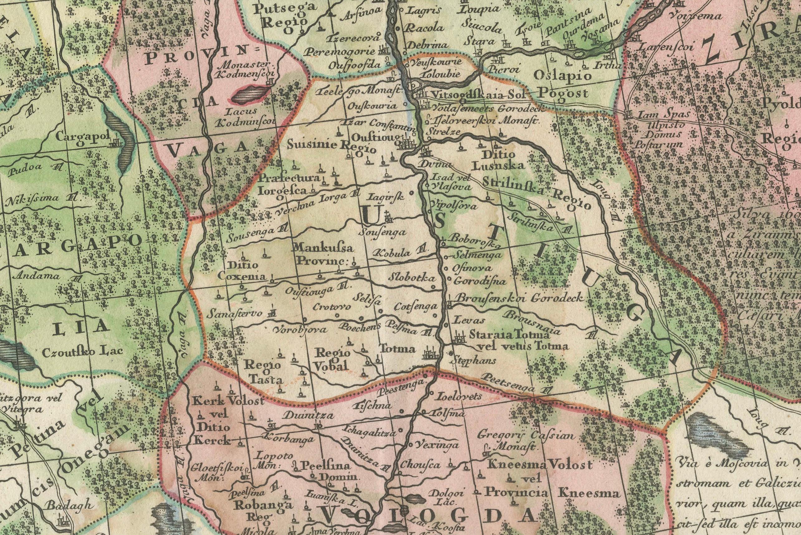 Imperial map of Northern Russia with Archangel, Lapland, and Permia, c.1730

Description:
This intricately engraved and hand-colored map presents the northern reaches of the Russian Empire as it was known in the early 18th century. Created by