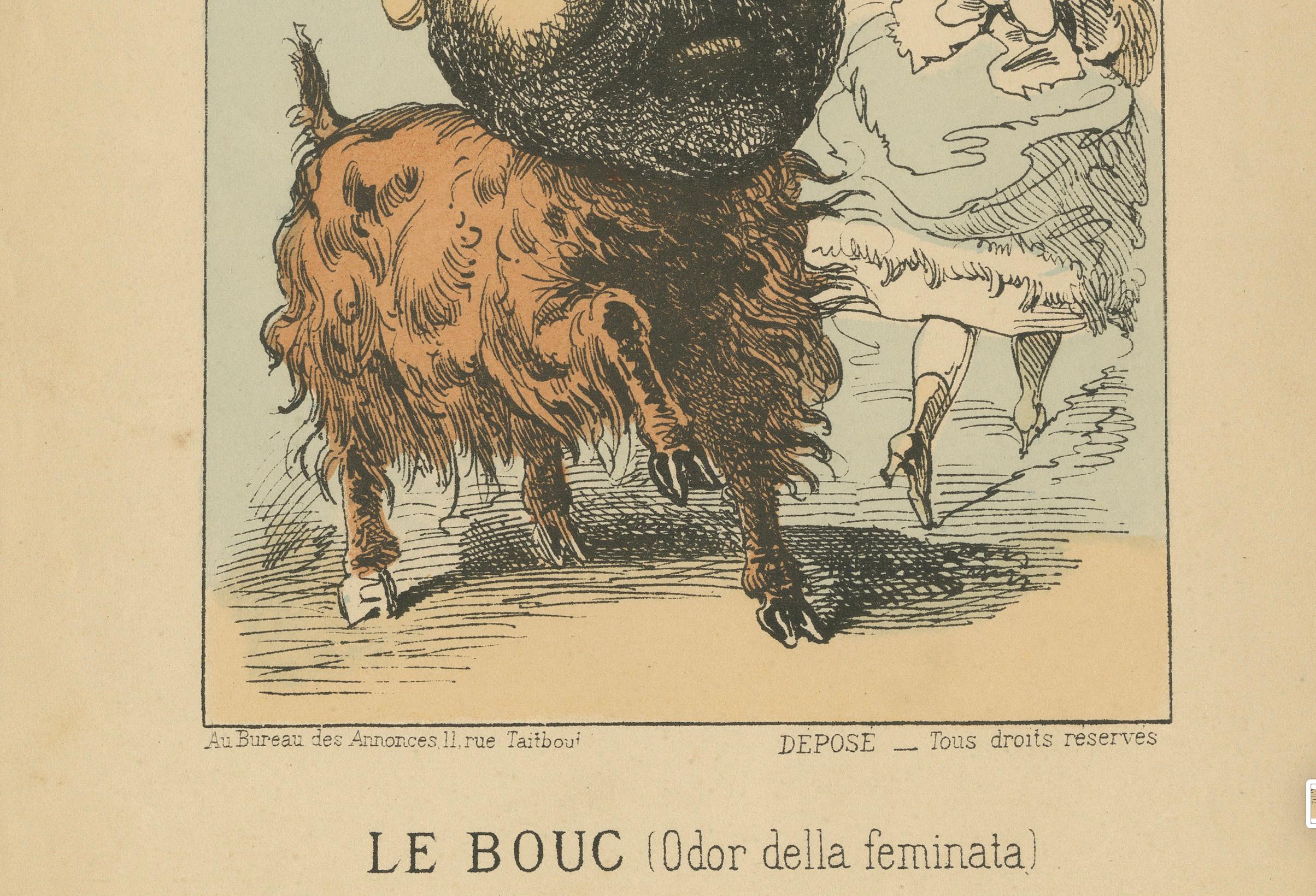 Imperial Menagerie: Chevreau – Die Ziege (Odor della Feminiata), 1870 im Zustand „Gut“ im Angebot in Langweer, NL
