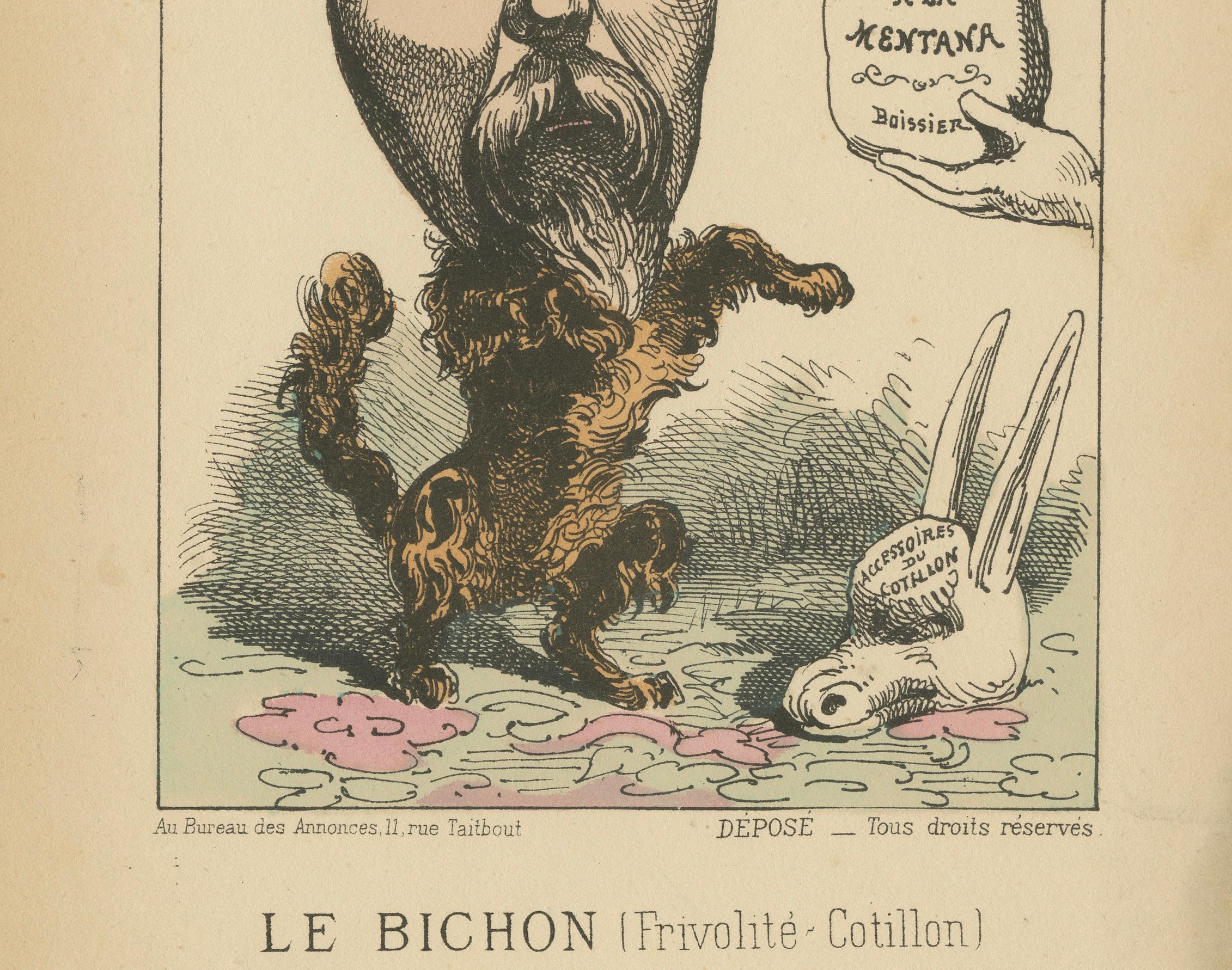 Kaiserliche Menagerie: De Failly - The Bichon (Frivolität - Tanz), 1870 im Zustand „Gut“ im Angebot in Langweer, NL