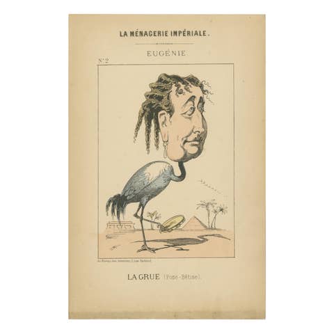 Imperial Menagerie: Empress Eugénie - The Crane (Pose - Stupidity), 1870