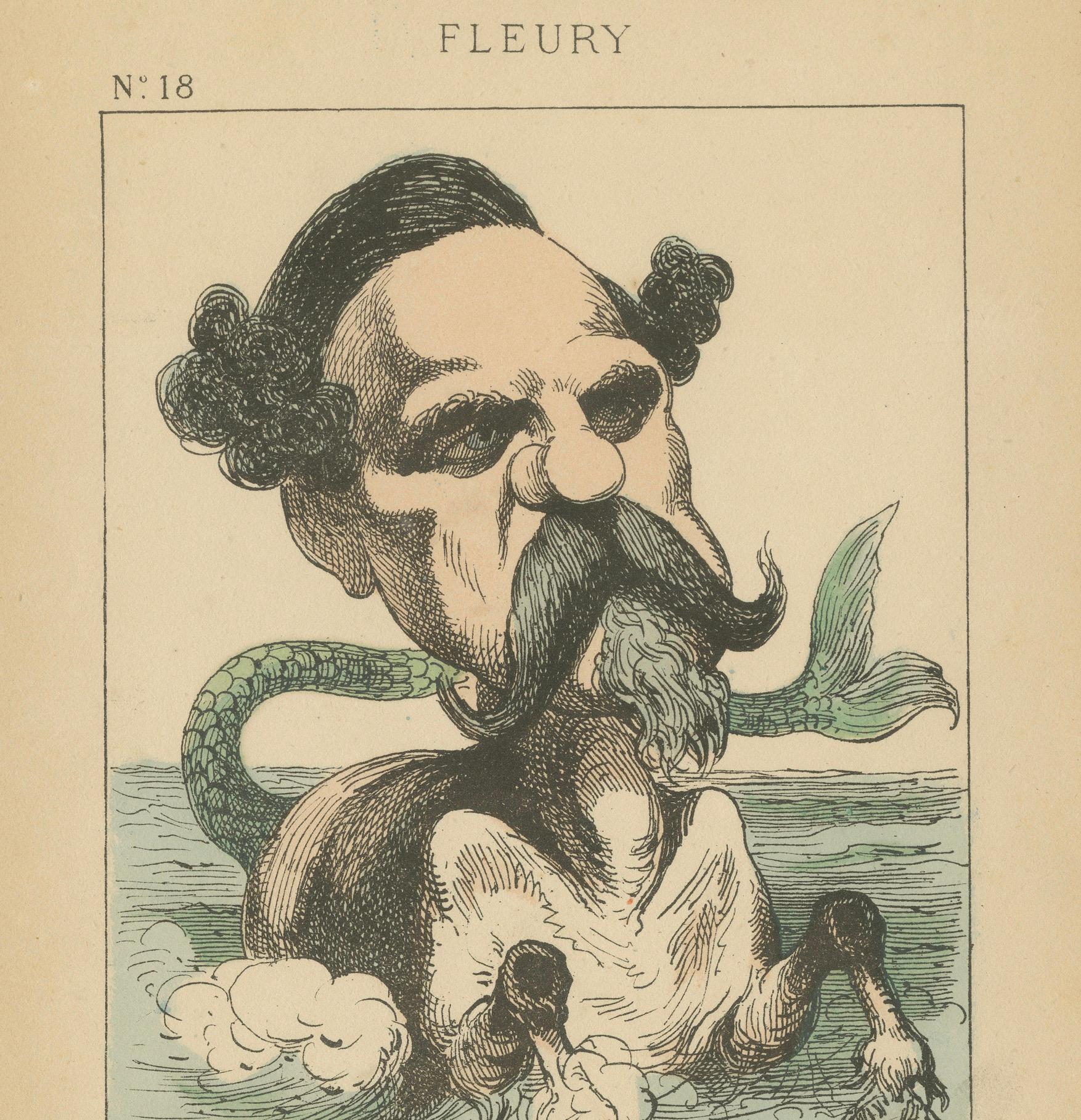 Kaiserliche Menagerie: Fleury - Das Seepferdchen (Fleisch und Fisch), 1870 (Spätes 19. Jahrhundert) im Angebot