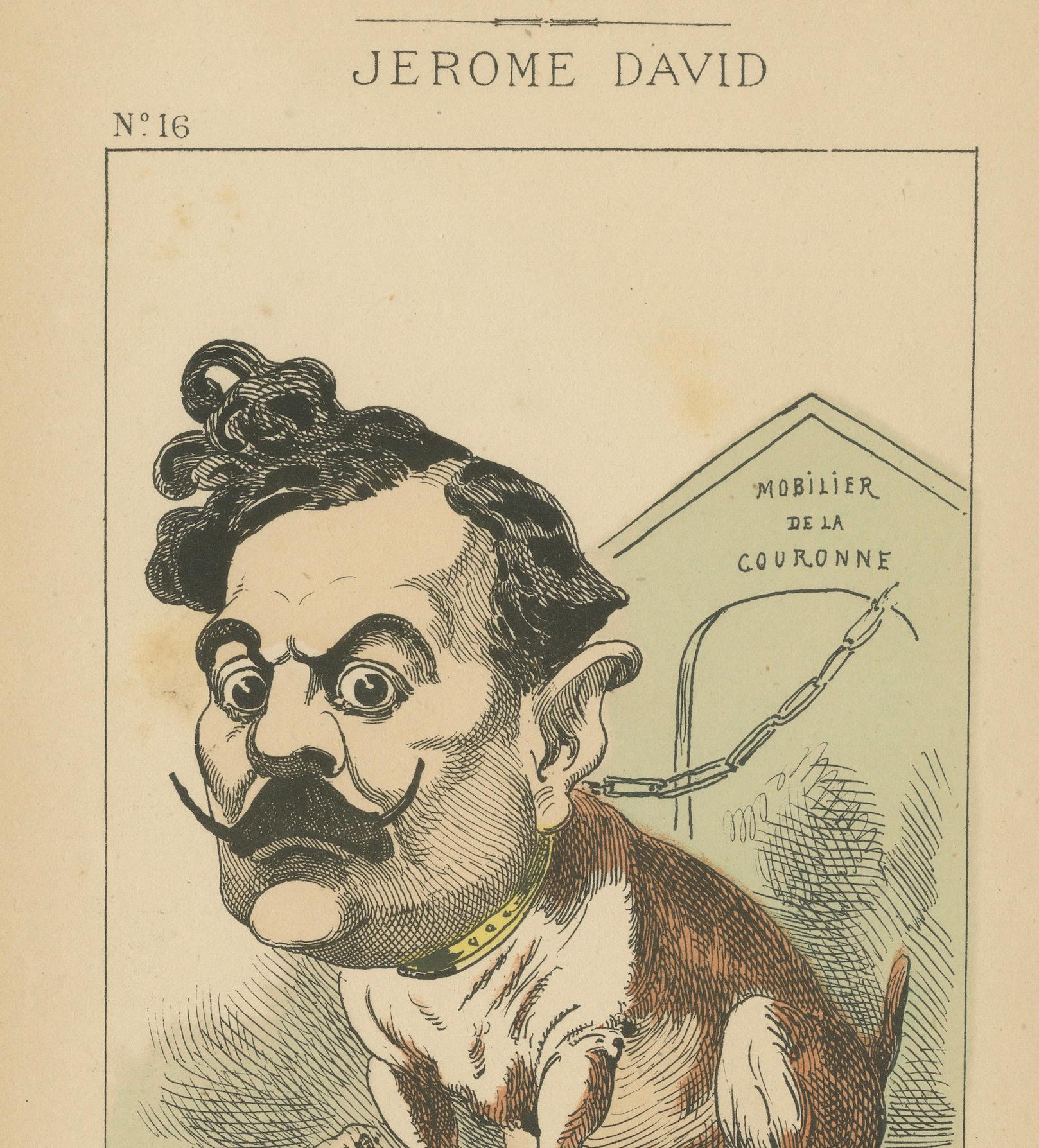 Kaiserliche Menagerie: Jérôme David - Die Bulldogge (Loyalität - Vorwitz), 1870 (Spätes 19. Jahrhundert) im Angebot