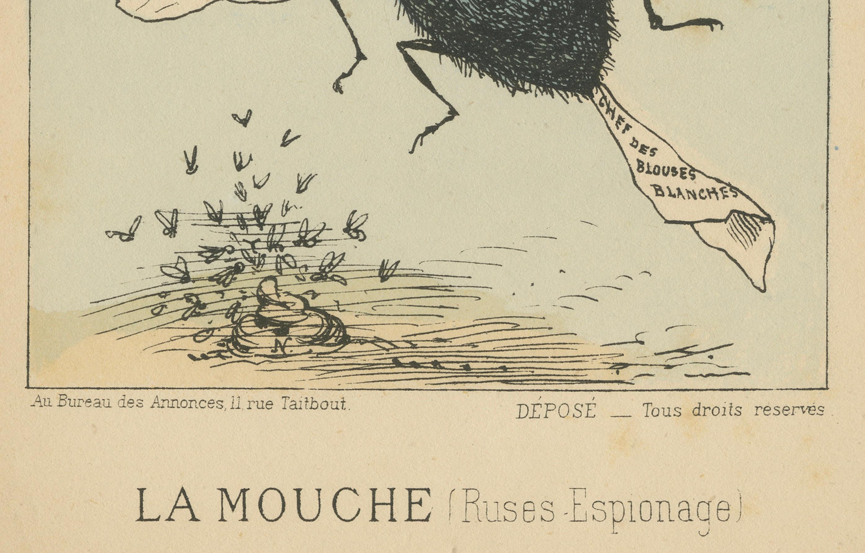 Fine XIX secolo Menagerie Imperiali: Joseph Marie Piétri - La mosca (inganno - spionaggio), 1870 in vendita
