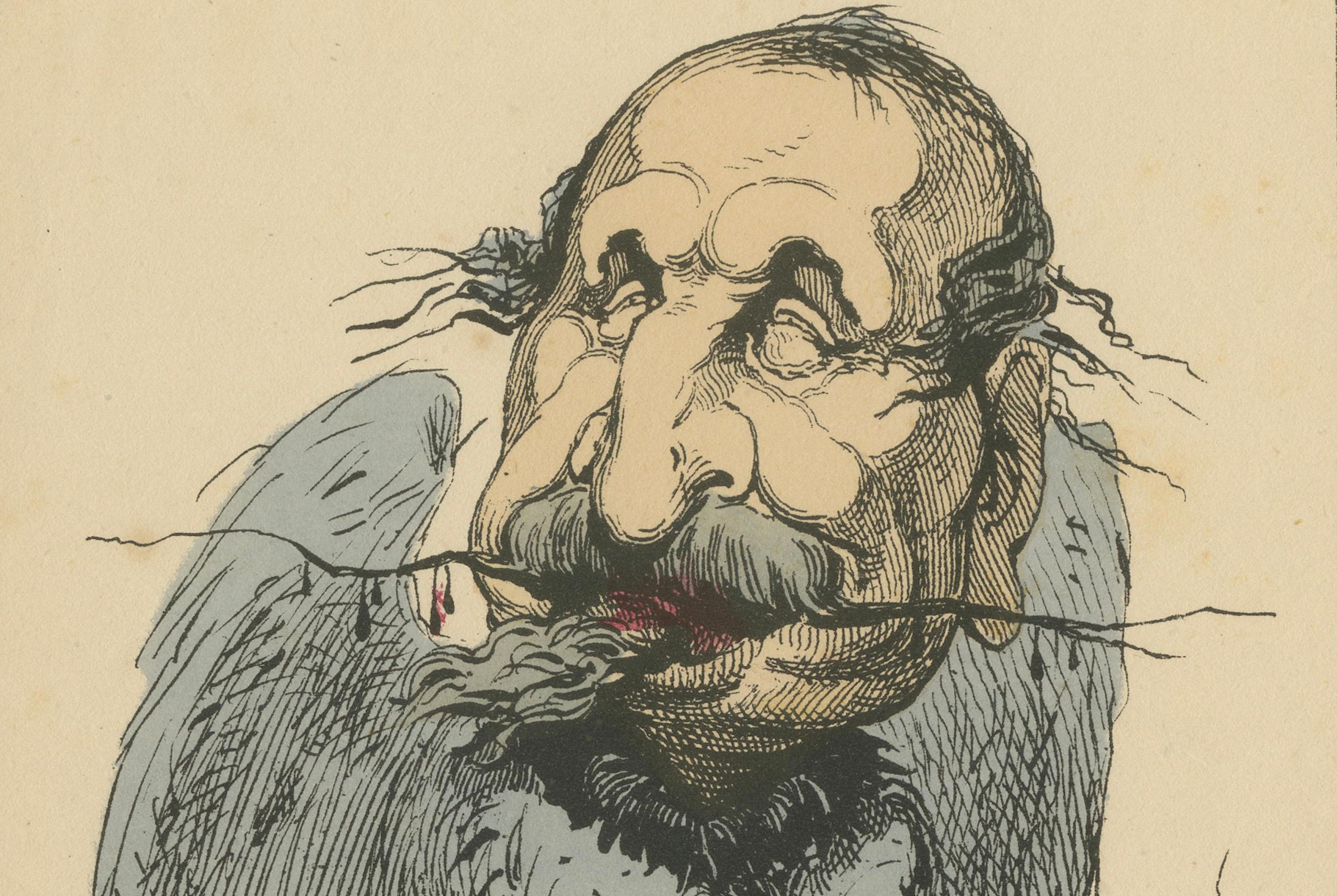 Menagerie imperial: Napoléon III - El Buitre (Cobardía - Ferocidad), 1870 Fines del siglo XIX en venta