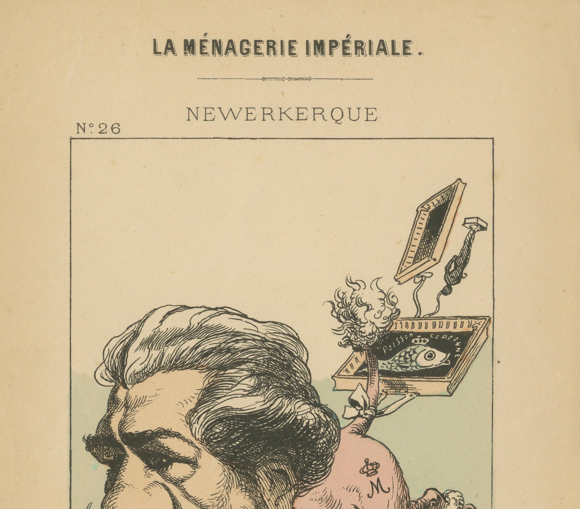 Imperial Menagerie: Newerkerque - The Poodle (Bohemianismus - Plunder), 1870 (Papier) im Angebot