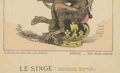 Imperial Menagerie: Persigny - The Monkey (Servile Imitation), 1870