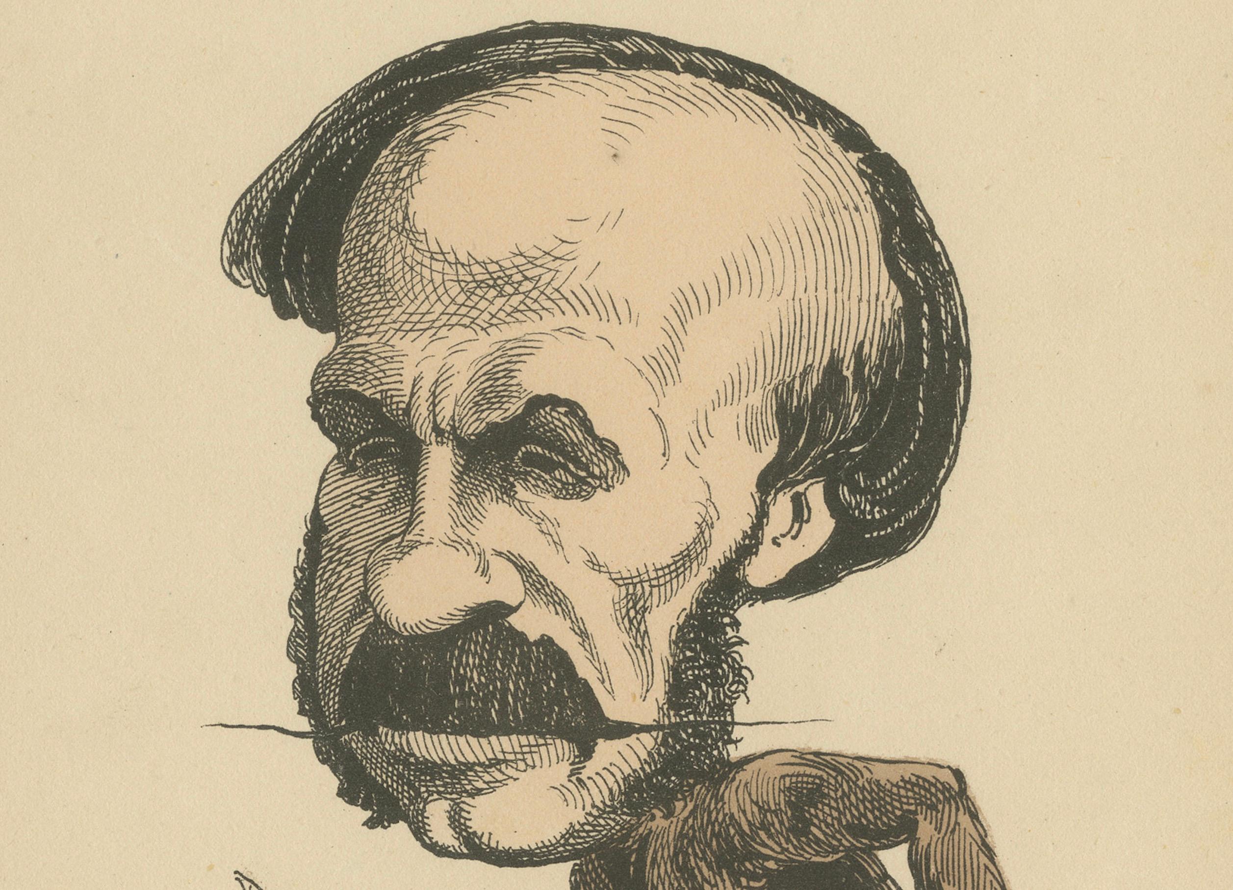 Menagerie Imperiali: Persigny - La scimmia (imitazione servile), 1870 In condizioni buone in vendita a Langweer, NL