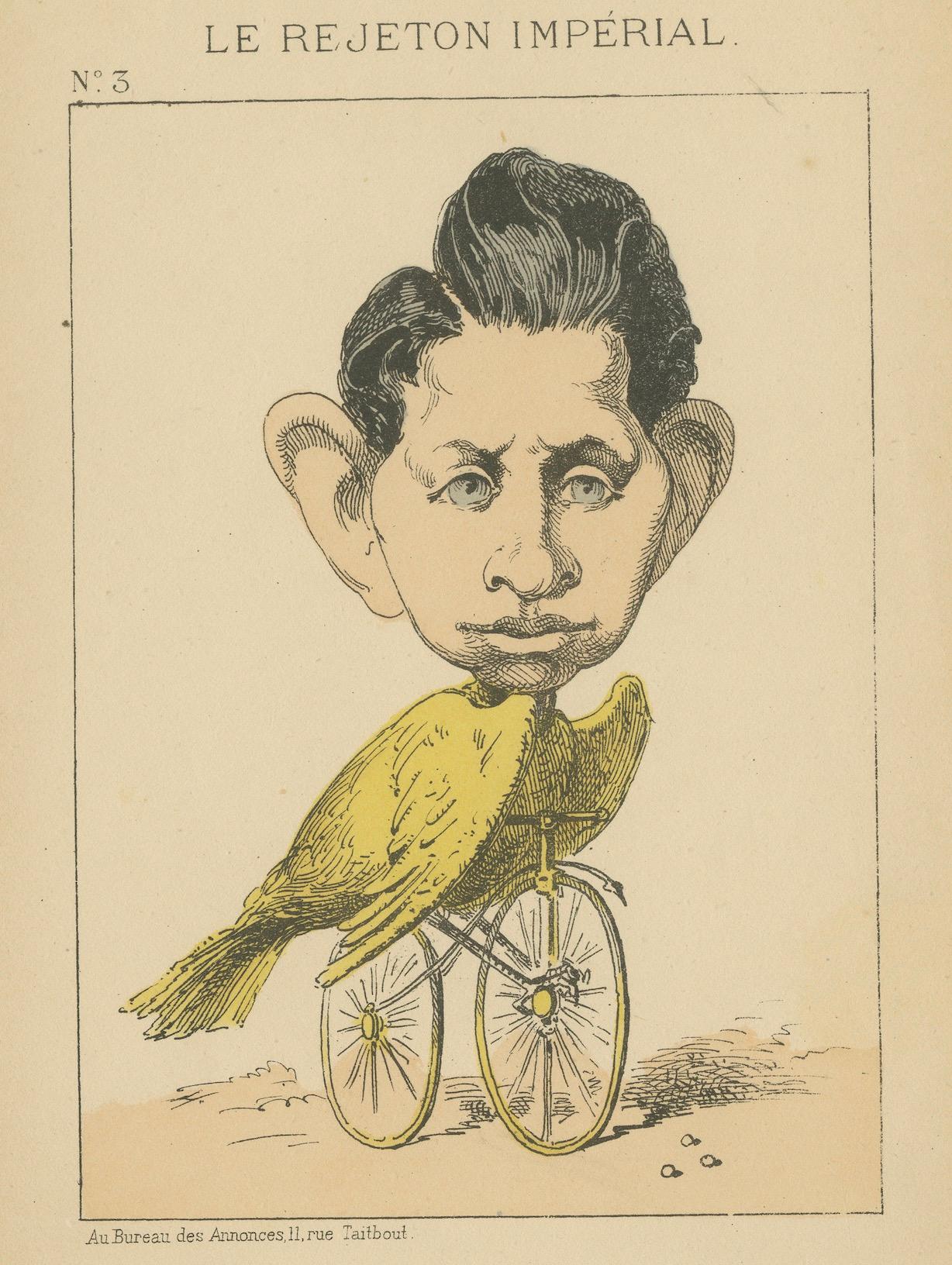 Imperial Menagerie: Prince Imperial - The Canary (Parade - Uselessness), 1870 In Good Condition For Sale In Langweer, NL