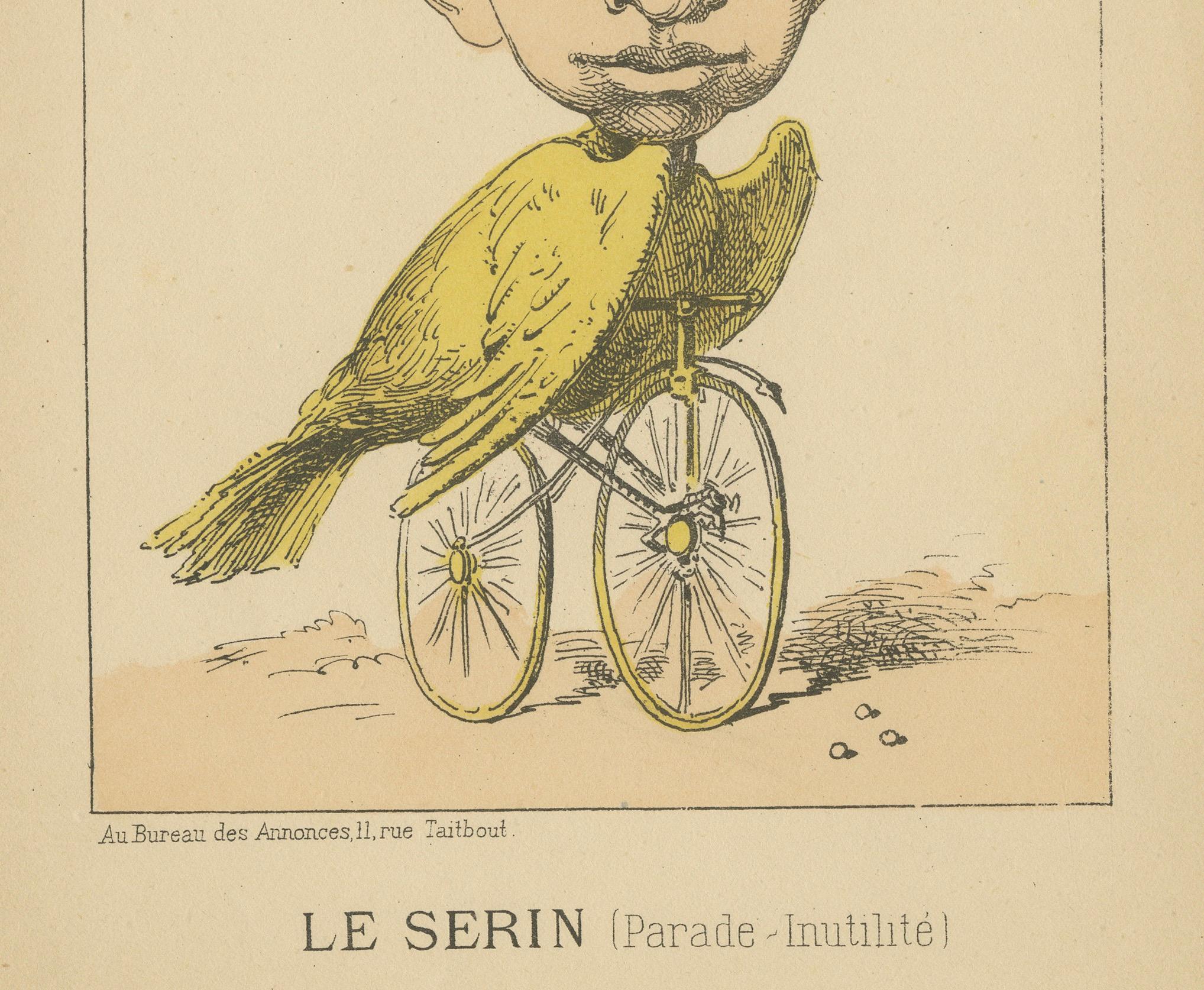 Paper Imperial Menagerie: Prince Imperial - The Canary (Parade - Uselessness), 1870 For Sale
