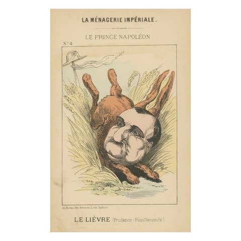 Imperial Menagerie: Prince Napoléon - The Hare (Prudence - Timidity), 1870