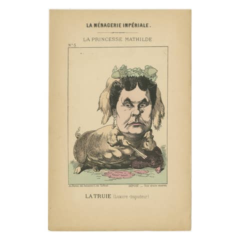 Imperial Menagerie: Princess Mathilde - The Sow (Lust - Shamelessness), 1870