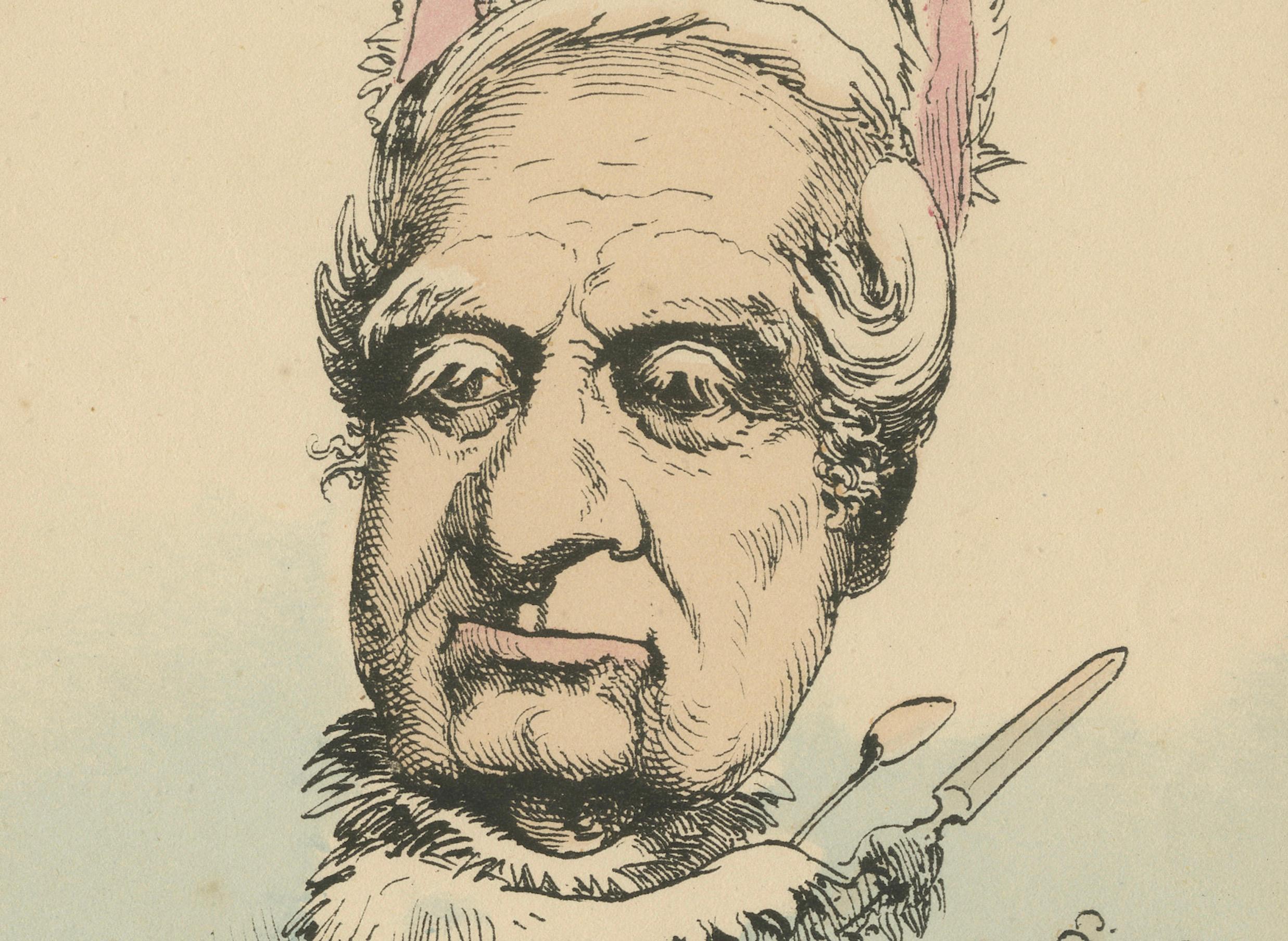 Fine XIX secolo Serraglio imperiale: Schneider - Il coniglio bianco (Arroganza - Domesticità), 1870 in vendita