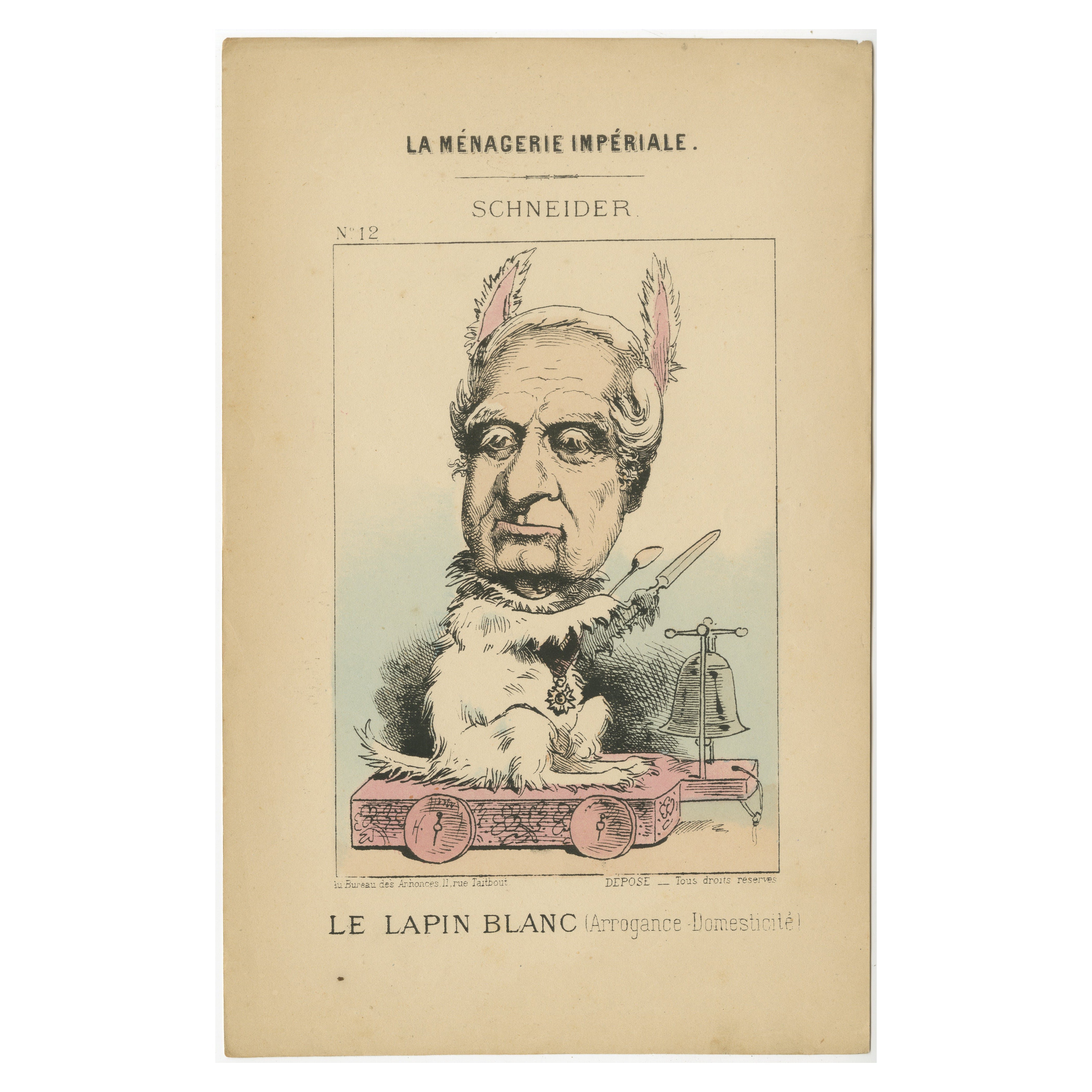Imperial Menagerie: Schneider – Der weiße Kaninchen (Arrogance – Domesticity), 1870