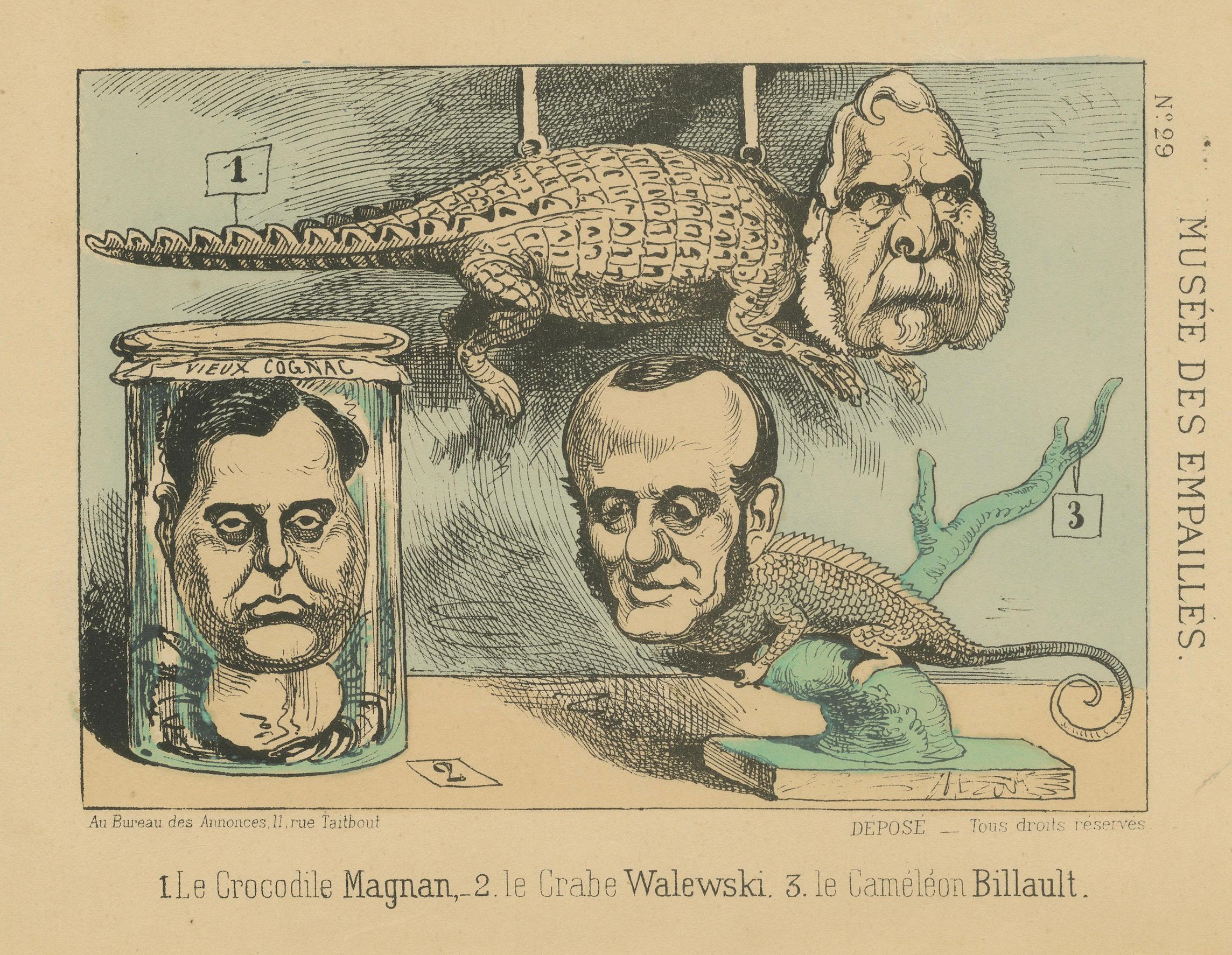 Imperial Menagerie: The Stuffed Museum – Magnan, Walewski und Billault, 1870 im Zustand „Gut“ im Angebot in Langweer, NL