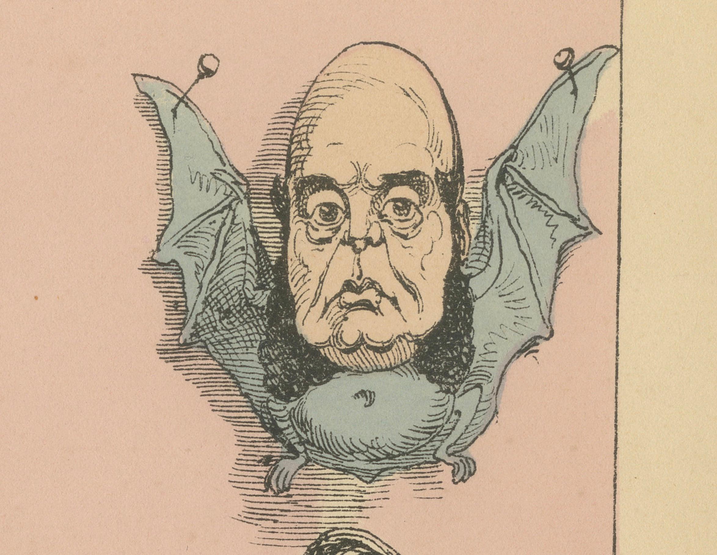 Imperial Menagerie: The Stuffed Museum - Satirical Caricatures, 1870 For Sale 1