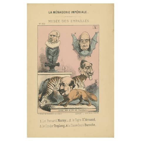 Imperial Menagerie: The Stuffed Museum - Satirical Caricatures, 1870