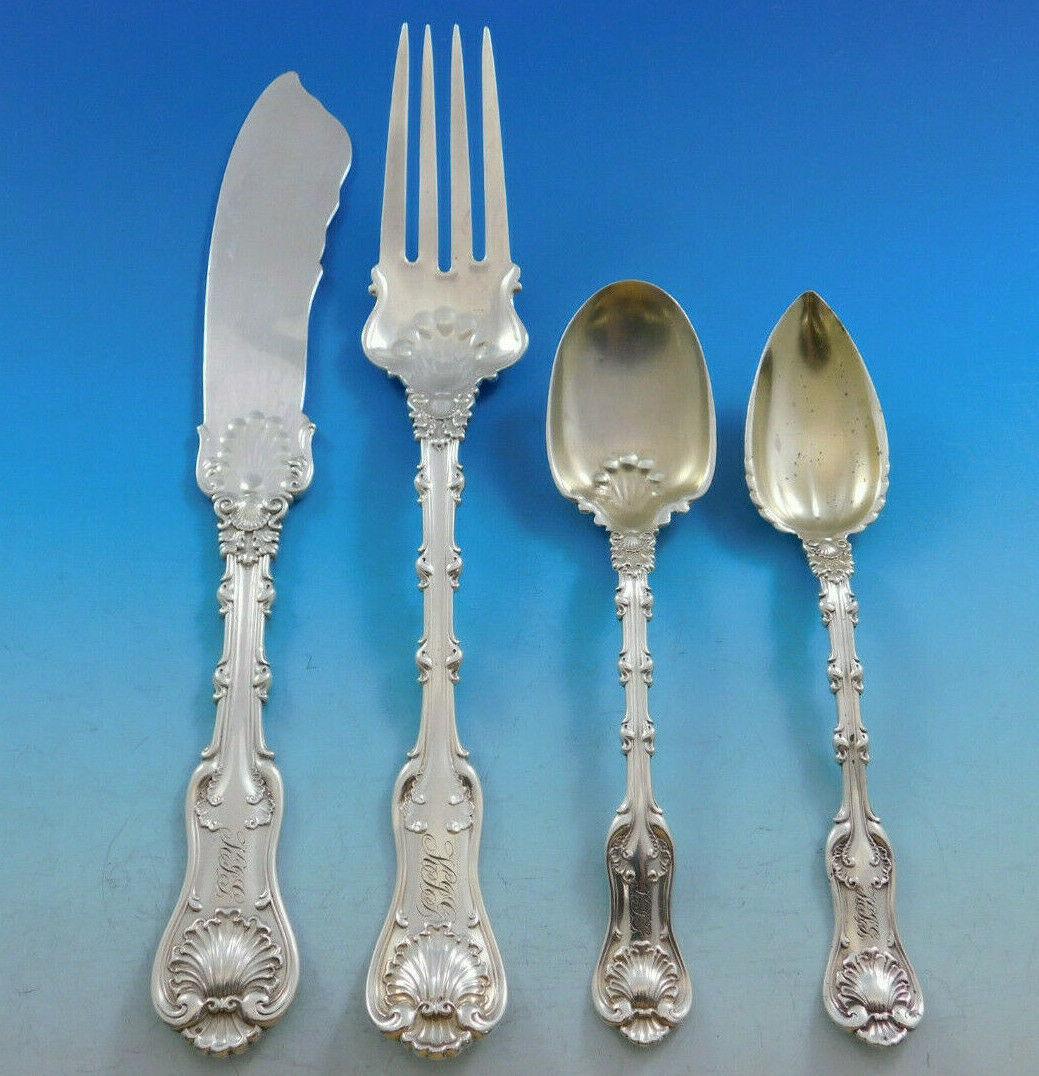 Imperial Queen von Whiting, Besteck aus Sterlingsilber, 12er-Set, 189 Teile, Abendessen im Zustand „Hervorragend“ im Angebot in Big Bend, WI
