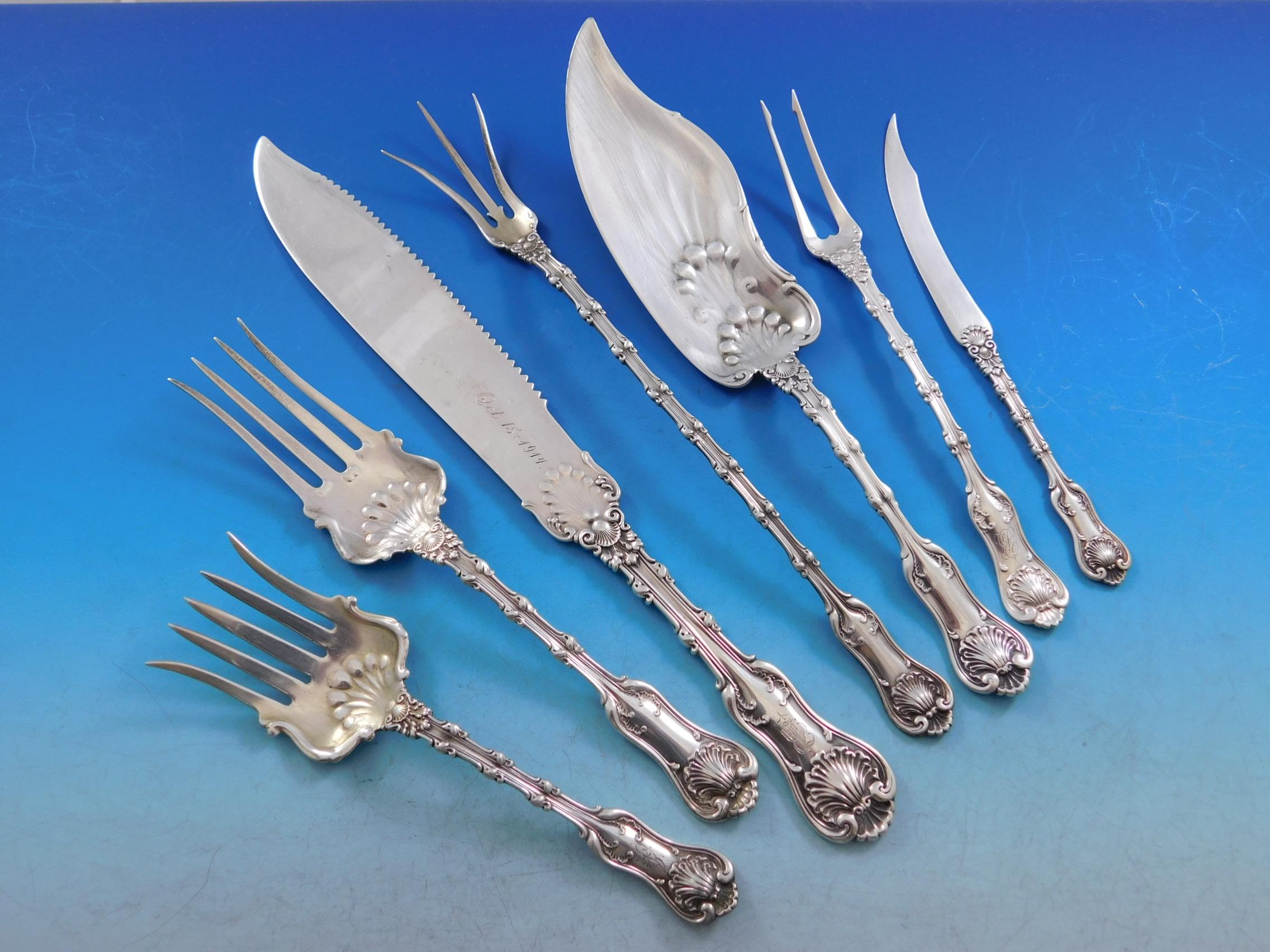 Imperial Queen by Whiting Sterling Silver Flatware Set Service 167 Pieces Dinner For Sale 4