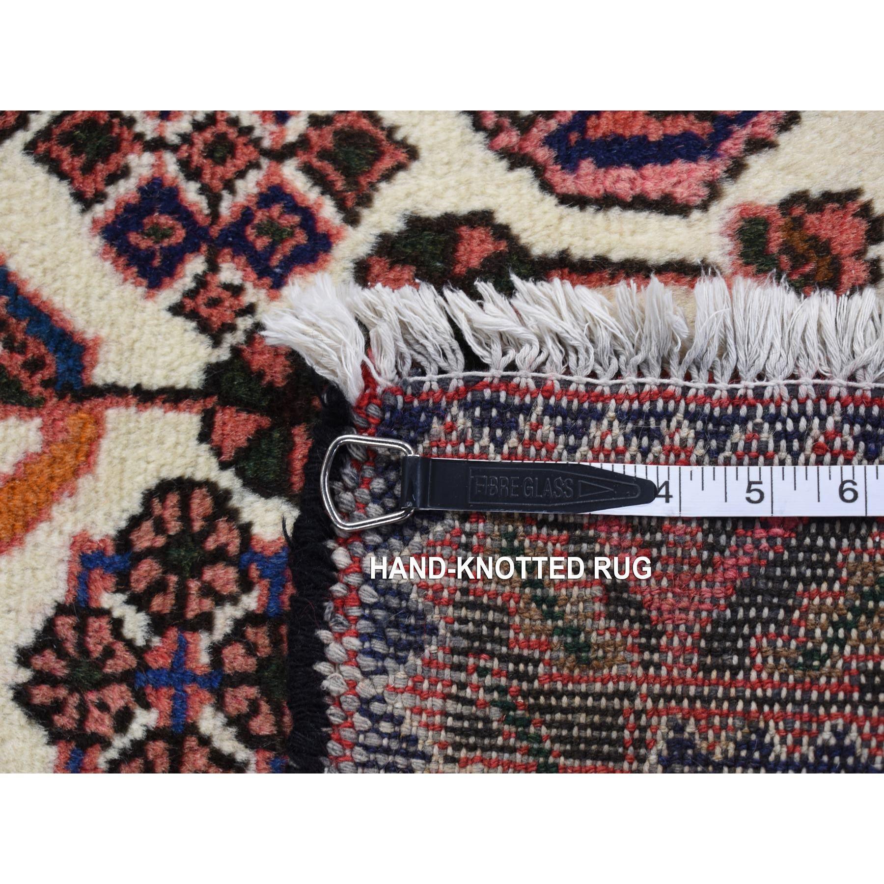 Laine Tapis oriental impérial rouge vintage persan Hamadan en pure laine nouée à la main en vente
