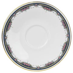 Plato Imperial Royal Doulton de porcelana china con diseño floral y dorado, Inglaterra