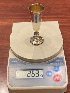 Imperial Russia 84 Silver Hallmarked Vodka (Liquor) Cups, 9cm tall, 105.2gr.