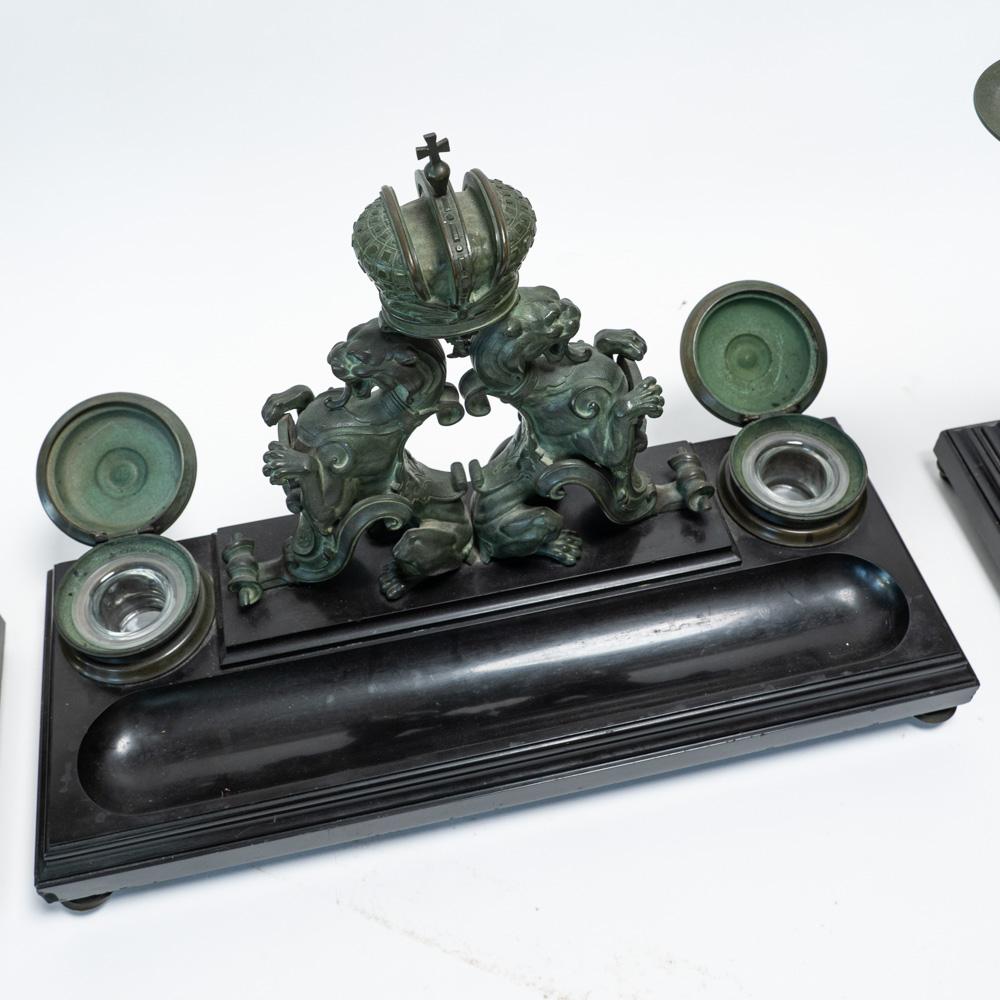 XIX secolo Set da scrivania in bronzo del Palazzo Imperiale Anichkov. Alexei Alexandrovich in vendita