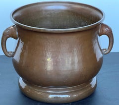 Imperial Russian Copper Cachepot with Elephant-Head Handles, Moscow, c. 1900