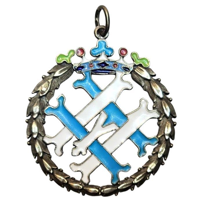 Kaiserlich-russisches Monogramm des Großherzogs Nikolai Michailowitsch von Alfred Thieleman im Angebot