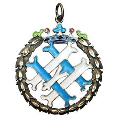 Imperial Russian Monogram of Grand Duke Nikolai Mikhailovich by Alfred Thieleman