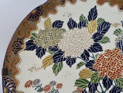 Imperial Satsuma Earthenware Plaque, circa 1870, Meiji Period