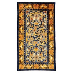 Imperial Silk&Metal Thread Chinese Rug