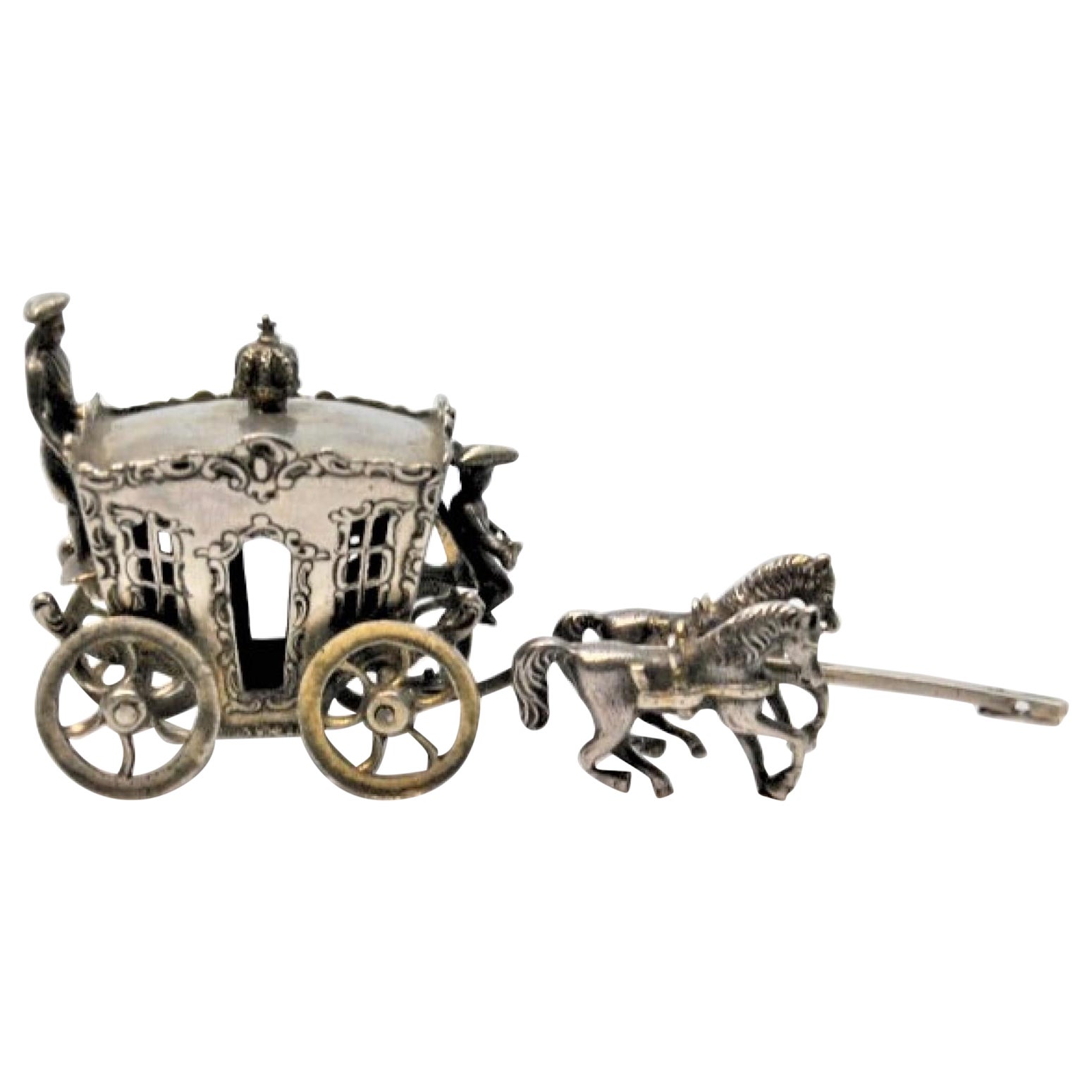 Imperial silver carriage pulled by six horses