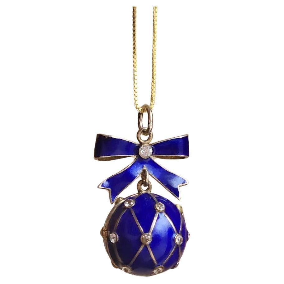 Silver Egg-Shaped Locket Pendant – Glass & Alloy Charm For Jewelry Making