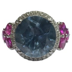 Imperial Sky I – Serenity - Unheated Burmese Sapphire Pastel Blue Ring in 18K