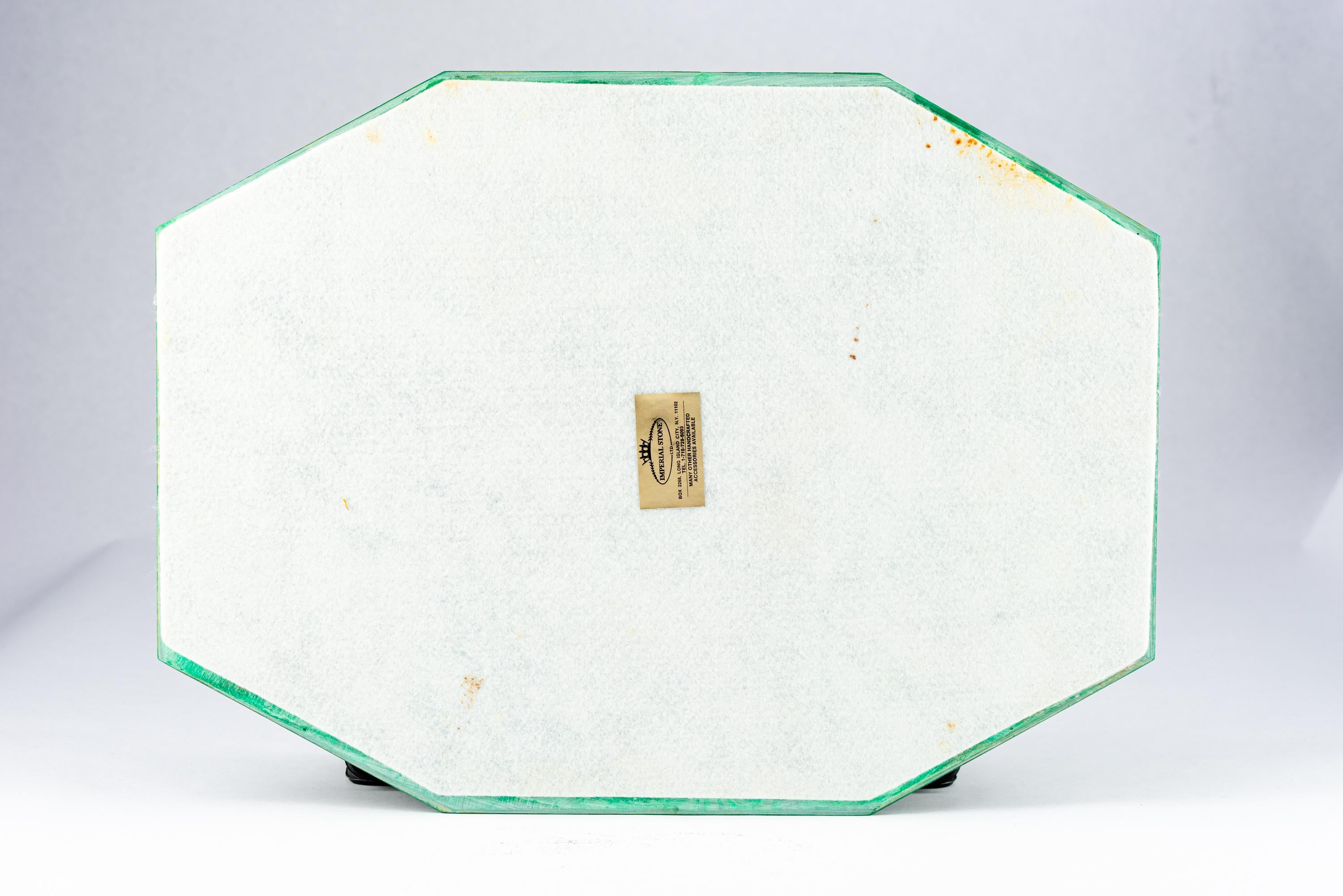 Set von 10 Platzmatten aus kaiserlichem Steinimitat aus Malachit, Acryl, signiert im Angebot 13